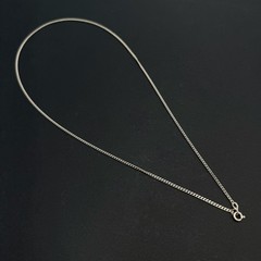 Vintage 925 Sterling Silver Necklace Unisex Jewelry Curb Chain 57 cm