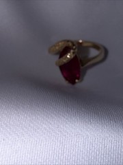Antique Ruby 24K Ring