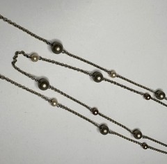 Vintage Elegant Pearl Chain Necklace 1980’s 1990’s