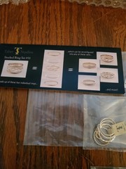 Vintage NIP Sterling Silver And 14k Gf Stackable Ring 3 Sets Tabor Studios