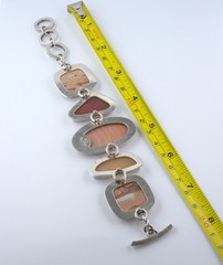 925 Silver 5 Large Multi Stone Chain Bracelet – Gorgeous