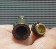 Vintage Style Solid Brass Buddha Hollow Tube Storage Charm Pendant