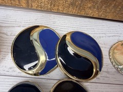 Vintage 1980s 1990’s Enamel Pierced Earrings Lot Of 16 Unmarked