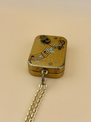 Vintage Thorens Switzerland Music Box Pendant Necklace | 1/20 14K GF Chain
