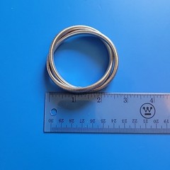 Expandable OMEGA SNAKE Stretch Double Bangle Bracelet Sterling Silver Signed