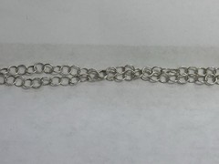 Vintage Sterling Silver Milor Italy 36in Oval Link Necklace