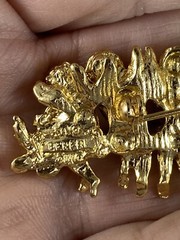 I Am Edgar Berebi. 1 Of My Angels Of Love All In A row Brooch Pin .