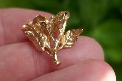 Vintage Solid 14k Yellow Gold Three-Dimensional Flower Pendant / Charm – 3.3g.