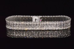 AUTHENTIC ROBERTO COIN 2.08CT DIAMOND FLEXIBLE LINE BRACELET IN SOLID 18K GOLD