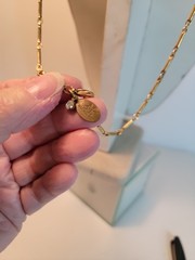 Maximal Art John Wind Charm Necklace 4 Charms Gold Toned Metal