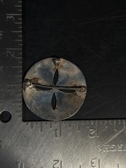 Taxco EMI Sterling Silver Abalone Sand Dollar Brooch Pendant Mexico