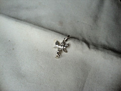VINTAGE 1970-80s 3D CHERUB ANGEL STERLING SILVER STAMPED 925 CHARM/PENDANT