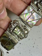 Vtg Southwestern Jewelry Bracelet LOT Alpaca Mexico Native American Signed