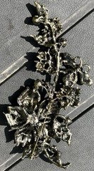 Large Floral and Butterfly Vibrant Multi-Colored Stone Brooch Pin Pendant