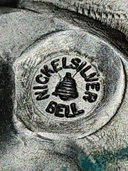 Vintage Nickel Silver Bell Trading Post Thunderbird Pendant USED