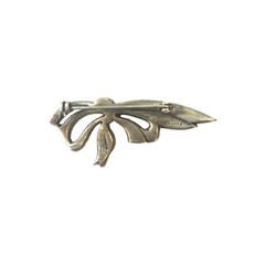 ESTATE 925 Sterling Silver Marcasite Bow Brooch Vintage