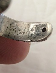 Vintage Mexican Sterling Silver 18k Gold Cowboy Spur Charm Pendant Moving Rowel