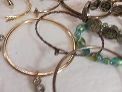 Vintage bracelets. Mixed metals. bangle, cuff, stones, beads. You get all 27