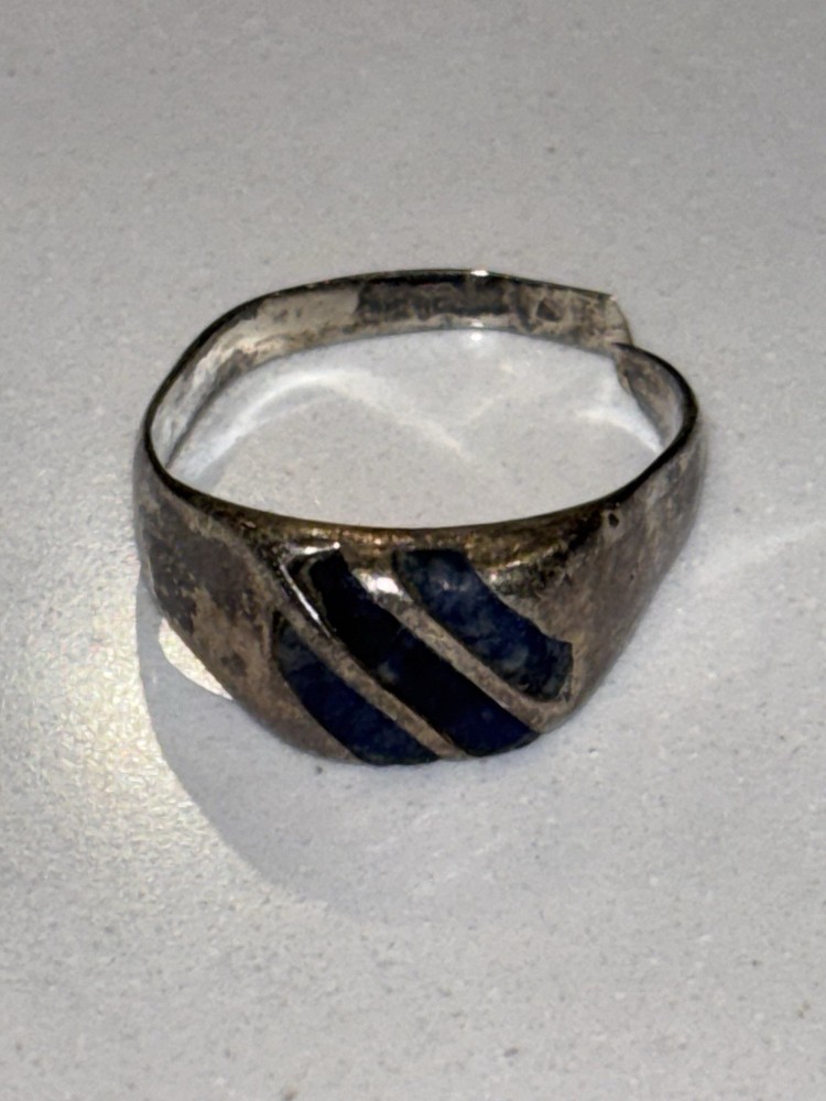 VTG Sodalite Sterling Silver 0.925 Men’s pinky