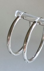 Sterling Silver Vintage Infinity Hoop Earrings