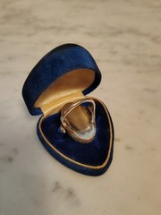 Rare Vintage 18k White Gold Watch Ring By Esef W Co. Switzerland