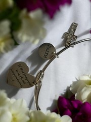 VTG .925 If God Brings You To It, He Will Bring You Through It Charm Bracelet