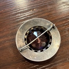 Scottish Thistle Brooch Sterling WJ&S 2 1/2 Inches