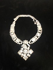 Vintage Art Deco Beauty Clear Rhinestone Choker