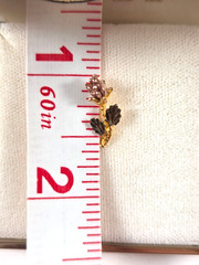 Stamper Vintage 10K Black Hills Gold Rose Tie Tack/Pin – NIB (CP110)
