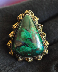 Vintage 935 Silver Brooch/Pendant – Eilat Stone (King Solomon Stone) – 1¾”, 18g