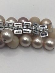Vintage Japan Cha Cha Bracelet, Shades Creamy Beige Brown Beads