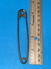 Vintage Metal Very Large Saftey Pin