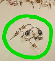 Vtg Earrings Lot 12 Pairs Glass Egg Water Drop Dangle Valley Girl Mall Rat Retro