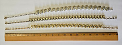 Coro Vintage Chunky Goldtone Necklaces. 2 Signed, 1 has Coro Dangle. Classy Chic