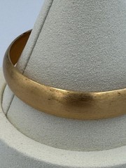Vintage Gold Tone Bangle Set Nugget Twist Rope & Wide Satin Cuff
