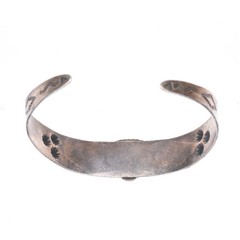 6.3″ Vintage Fred Harvey era Thunderbird sterling silver cuff bracelet