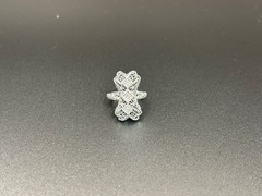 Vintage Filigree Art Deco Ring A&S 14K white gold size 3.5