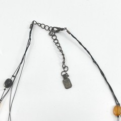 VTG You & I Multi-Strand Earth Tone Beaded Necklace – Artisan Mixed Media Style