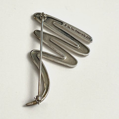Tiffany & Co Paloma Picasso 925 Sterling Silver Abstract Zig Zag Scribble Brooch