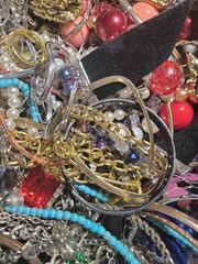 HUGE 8 Lbs Jewelry WEARABLE Lot Tangled Unsearched TREASURE