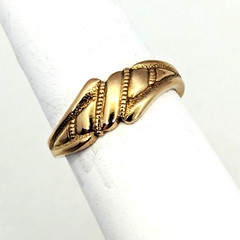 Vintage Luxury RING Silver 925 with Gilding -size: 9US (19mm) | Ukraine | #95