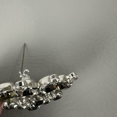 Vintage Juliana Brooch DeLizza & Elster Clear Rhinestone Snowflake #1296 READ!