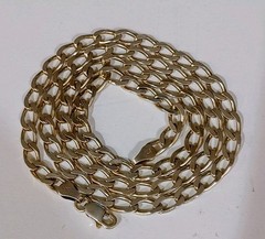 STERLING SILVER CURB LINK CABLE CHAIN MENS WOMENS UNISEX NECKLACE ITALY 20″