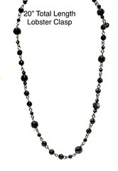 Victorian Gothic Black French Jet Glass Jewelry Set Vintage Curated