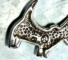 Vintage Sterling Silver Marcasite Scottie Dog Pendant Necklace, 18.5″, Dainty