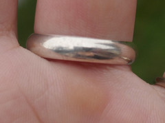 Vintage Sterling Silver 4.7mm Wide Band – Size 10.5