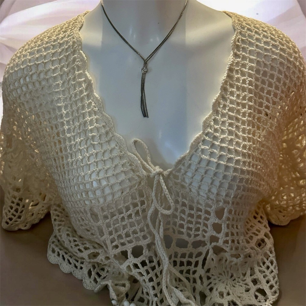 Vintage Silver Tone Snake Chain Lariat Necklace Crystal Slider Pendant