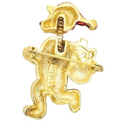 Vintage Mint Vero Santa Bubble Head Bear Brooch