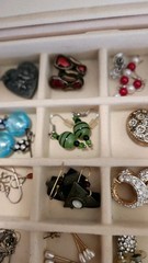 Vintage Antique Estate Jewelry & Box Assorted Materials Few Silver 925 & Murano