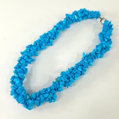 VINTAGE CAROLYN Pollack Sterling Silver .925 BLUE Turquoise Necklace 21 in *EUC*